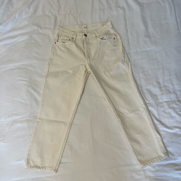 Grlfrnd Straight Leg Jeans High Rise Size 25 - Picture 4 of 6